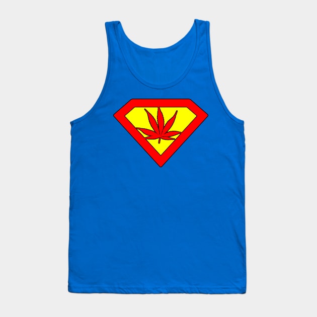 Super Marijuana Tank Top by Florin Tenica